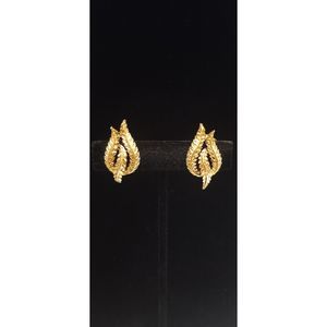 Vintage Corro Gold Clip on earrings